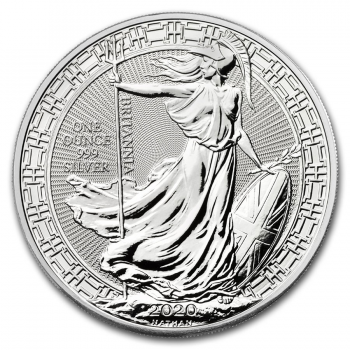 Britania - 1 Once Argent 999.99% - Année 2020 Britania - 1 Once Argent 999.99% - Année 2020