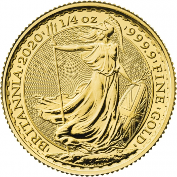 Britannia - 1/4 d'once d'Or pur 24 carats - Année 2020 Britannia - 1/4 d'once d'Or pur 24 carats - Année 2020