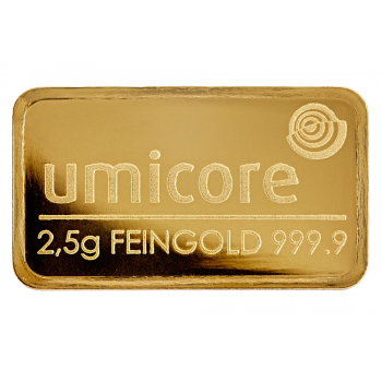 2.5 grammes - Lingot Or pur 24 carats 2.5 grammes - Lingot Or pur 24 carats
