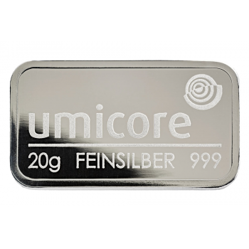 20 grammes - Lingot Argent 999.99% 20 grammes - Lingot Argent 999.99%
