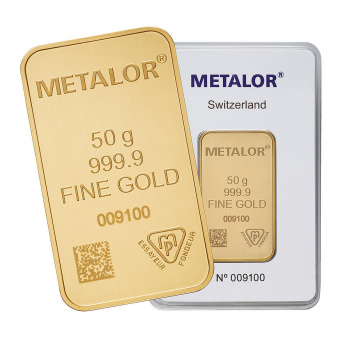 Achat Or 50 grammes - Lingot Or pur 24 carats