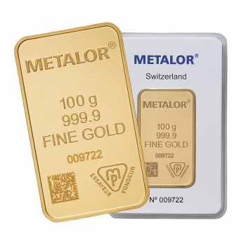 100 grammes - Lingot Or pur 24 carats